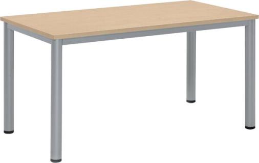 Besprechungstisch BASE-MODUL Q, Platte,nstärke 25 mm, Platte, ahorn,