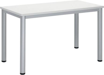 Besprechungstisch BASE-MODUL Q, Platte,nstärke 25 mm, Platte, weiß,