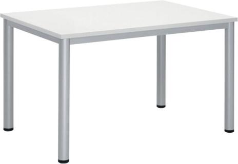 Besprechungstisch BASE-MODUL Q, Platte,nstärke 25 mm, Platte, weiß,