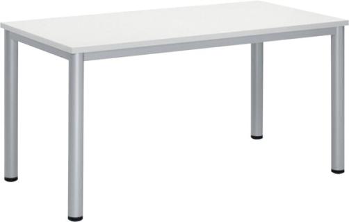 Besprechungstisch BASE-MODUL Q, Platte,nstärke 25 mm, Platte, weiß,