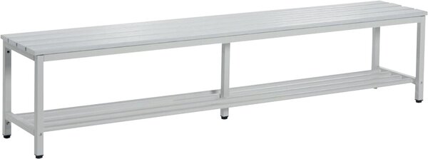Sitzbank, 440 x 1000 x 365 mm, Stahlgestell, Kunststoffleisten,