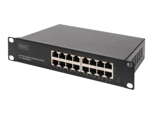 DIGITUS 16-Port Gigabit Ethernet Switch 10" unmanaged