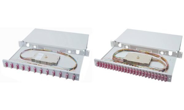 DIGITUS 19 Glasfaser LWL Spleißbox , OM4, bestückt, 24 x SC (11006024)