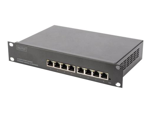 DIGITUS 8-Port Gigabit Ethernet Switch 10" L2+ Managed