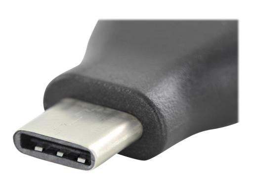 DIGITUS Assmann USB-Adapter 9-polig USB Typ A W bis C M geformt Schwarz (AK-300