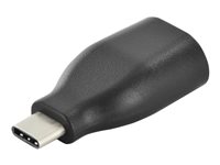 DIGITUS Assmann USB-Adapter 9-polig USB Typ A W bis C M geformt Schwarz (AK-300