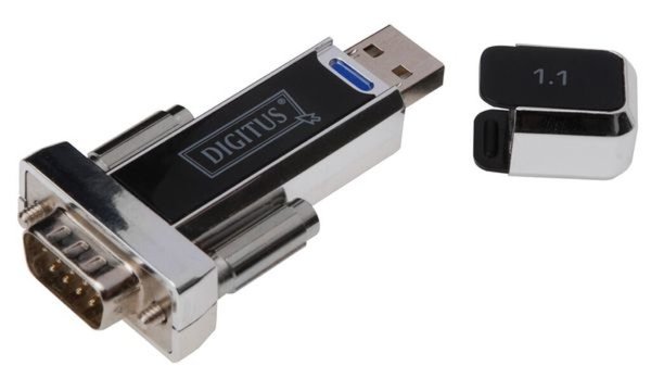 DIGITUS Converter USB1.1 auf Seriell inkl. USB A/M USB A/F Verlaengerungskabel 
