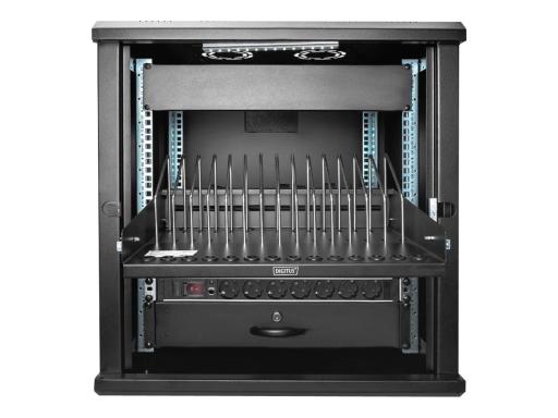 DIGITUS DN-97665 - Rack - Regal - Schwarz, RAL 9005 - 1U - 48.3 cm (19") (DN-97