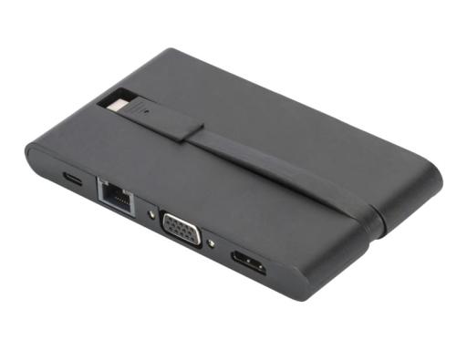 DIGITUS Dockingstation USB3.0/C  9xBu Universal Travel sw