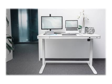 DIGITUS Elektr. höhenverstellbarer Schreibtisch, USB + Schub