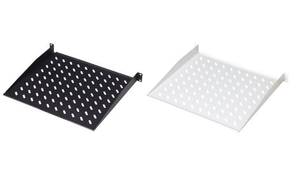 DIGITUS Fachboden 48,3cm 19Zoll fuer Netzwerkschrank RAL7035 grau 483x400x44mm 