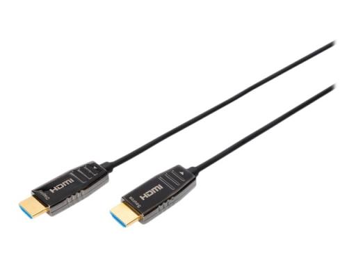 DIGITUS HDMI AOC Hybrid-Glasfaser Anschlusskabel Typ A M/M 15m UHD 8K60Hz CE go