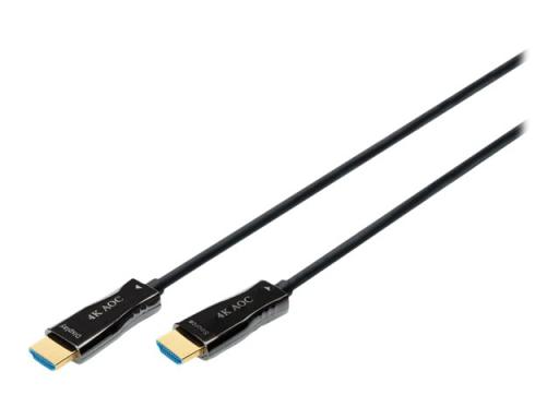 DIGITUS HDMI AOC Hybrid Glasfaserkabel, UHD 4K, 15 m