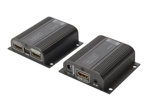 DIGITUS HDMI Extender Set 50 m via Netzwerkkabel CAT 6/6a/7 EDID 1x HDMI Loop O
