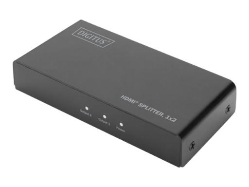 DIGITUS HDMI Splitter, 1x2, 4K / 60 Hz mit Downscaler