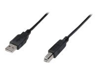 DIGITUS Kab USB2.0 A/B M/M 1,00m schwarz