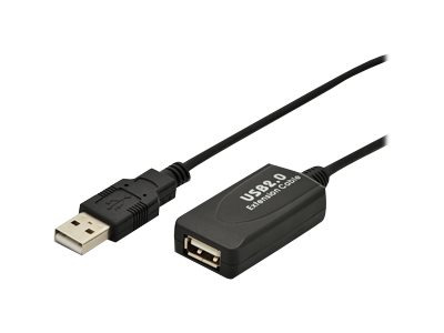 DIGITUS Repeater Kabel USB2 Verlaengerungskabel mit Verstaerker 5m