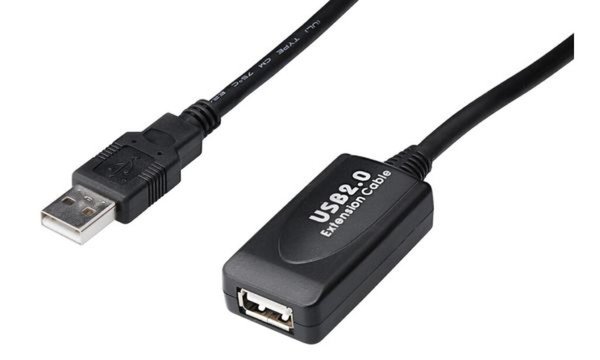 DIGITUS Repeater Kabel USB2 Verlaengerungskabel mit Verstaerker 20m