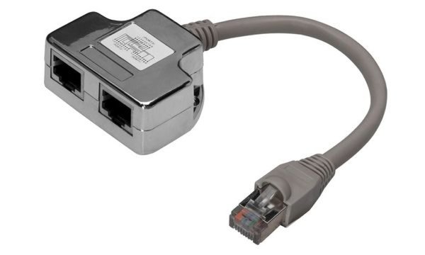 Image DIGITUS_T-Adapter_RJ45_CAT5e_19cm_1xRJ45_Stecker_img3_3777466.jpg Image
