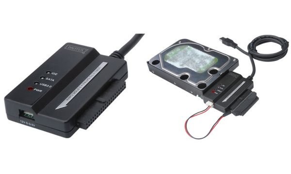 DIGITUS USB3.0 Adapterkabel auf SATA und IDE fuer 6,4cm 2,5Zoll + 8,9cm 3,5Zoll