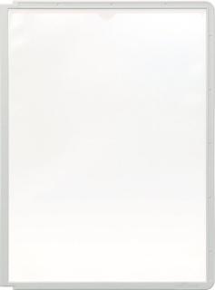 Sichttafel A4 PP grau mit Profilrahmen