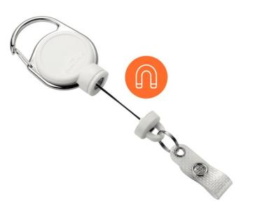 Jojo EXTRA STRONG, Jojo-Bandlänge 60 cm, weiß, Metallclip-Befestigung,