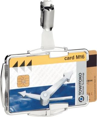 DURABLE Ausweishalter "RFID SECURE DUO", für 2 Ausweise glasklarer Kunststoff, 