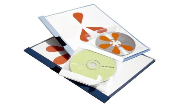 DURABLE CD/DVD FIX - CD-/DVD-Hülle - Kapazität: 1 CD, 1 DVD - durchsichtig (Pac