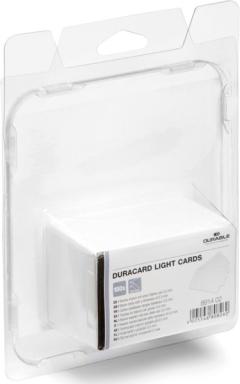 DURABLE DURACARD LIGHT CARDS Plastikkarten 0,5mm weiß