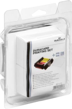DURABLE Duracard Printing Set 1Farbband +100 Plastikkarten