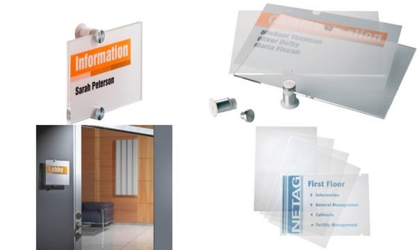 DURABLE Folien CRYSTAL SIGN refill für Türschild 4826 EDV-beschriftbar, geeigne