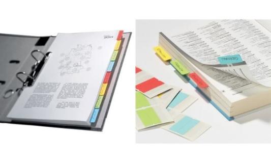 DURABLE Haftstreifen Quick Tab Duo, aus PET, farbig sortiert Länge: 40 mm, perm