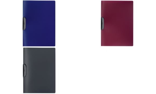DURABLE Klemmhefter DURASWING, DIN A4, dunkelblau aus PP-Folie, seitlich schwen