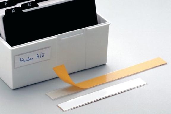 DURABLE Labelfix 15 x 200 mm Rechteck Weiß - Gelb 10Stück(e) selbstklebendes Et