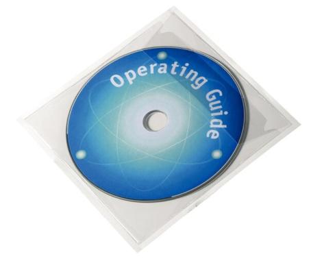 DURABLE POCKETFIX - CD/DVD-Hülle - Kapazität: 1 CD/DVD - durchsichtig (Packung 
