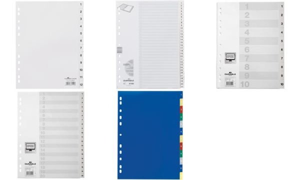 DURABLE PP REGISTER WEISS 1-20 VF (6163-02)