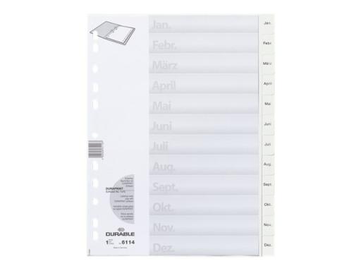 DURABLE Pp Register weiss Jan-Dez.Voll