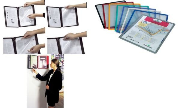 DURABLE Reiter für SHERPA Sichttafel, Breite: 58 mm transparent, Inhalt: 10 Stü