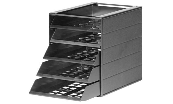 DURABLE Schubladenbox IDEALBOX BASIC 5 eco, mit 5 Schubladen mit offenen Schubl