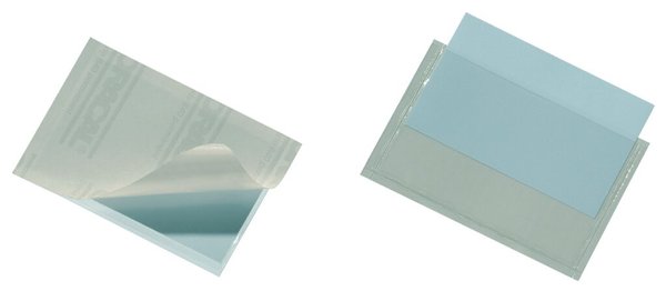 DURABLE Selbstklebetaschen POCKETFIX (B)90 x (H)57 mm Farbe: transparent, aus W