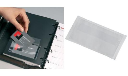 DURABLE Selbstklebetaschen POCKETFIX, mit Klappe Farbe: transparent, aus Weichf