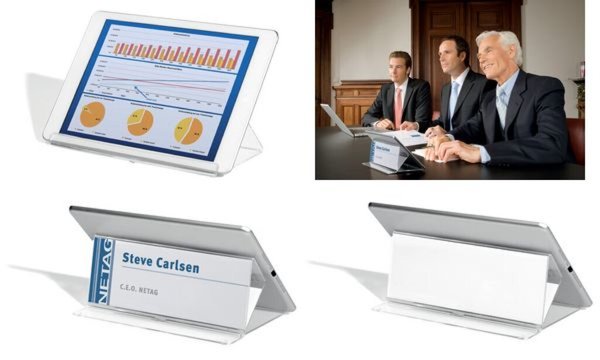DURABLE Tablet-PC-Ständer mit Tisch -Namensschild (9802919)
