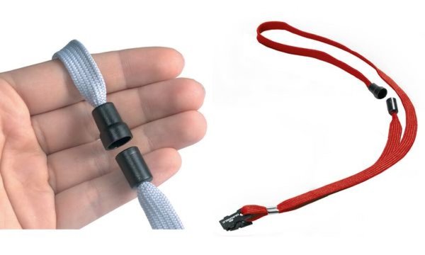 DURABLE Textilband 10, mit Sicherheitsverschluß, rot Breite: 10 mm, Länge: 440 