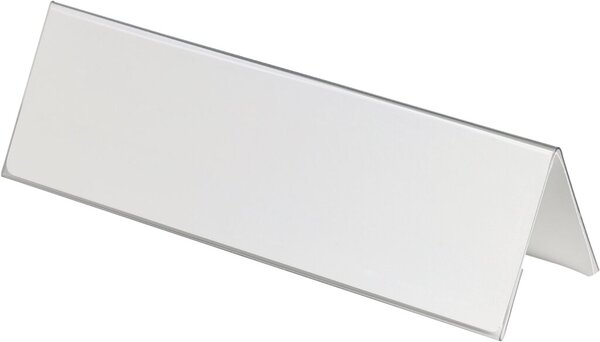 DURABLE Tisch-Namensschild, Dach-Form, aus Harfolie transparent, zweiseitig les