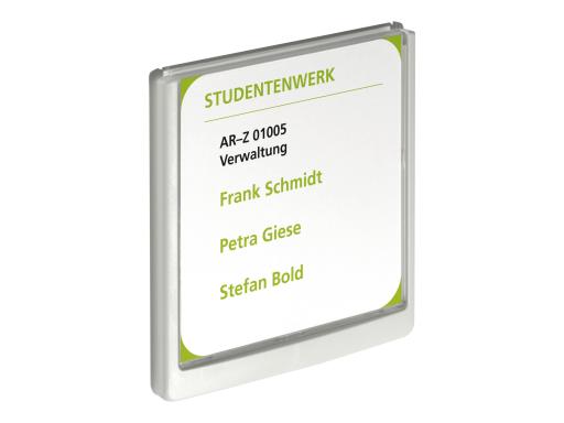 DURABLE Türschild CLICK SIGN (B)149 x (H)148,5 mm, weiß aus hochwertigem Kunsts