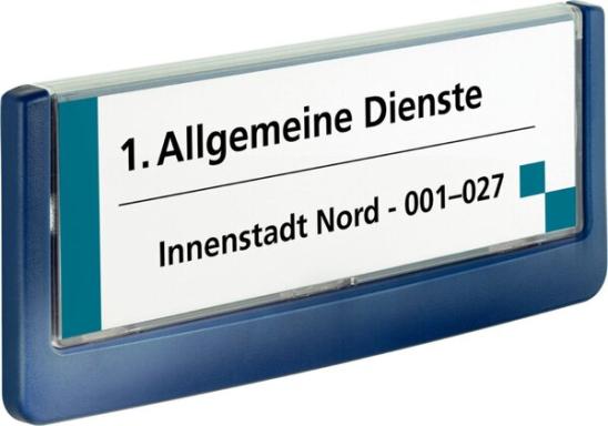 DURABLE Türschild CLICK SIGN (B)149 x (H)52,5 mm dunkelblau, aus hochwertigem K