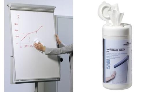 DURABLE WHITEBOARD Box - Reinigungstücher (Wipes) - weiß