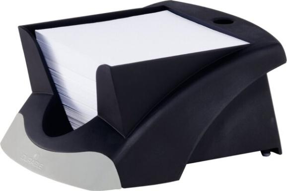 DURABLE Zettelbox NOTE BOX VEGAS, schwarz/silber Zettelkasten mit 500 weißen No
