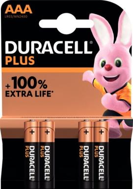 DURACELL Batterie Plus NEW -AAA (MN2400/LR03) Micro     4St.