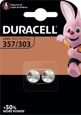 DURACELL Batterie Uhrenzelle 357/303                    2St.